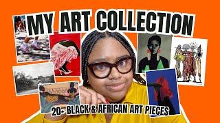 MY ART COLLECTION | 20+ Black and African Art Pieces | Postcards, Posters and Art Prints #blackart