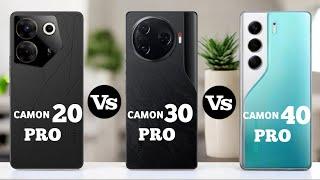 Tecno camon 20 Pro V/S Tecno camon 30 Pro V/S Tecno camon 40 Pro 5G #pn59tech