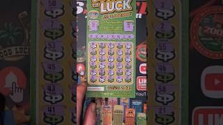 California lottery Scratcher double luck winning ticket #lottery #lotterytickets