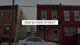 2922 W YORK STREET | PHILADELPHIA Real Estate