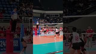 long rally end by ced dominggo akari vs petro #volleyballers #philippinevolleyball #ivy