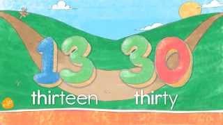 Kids Numbers Chant - Pronunciation Help for TEEN and TY - ELF Learning