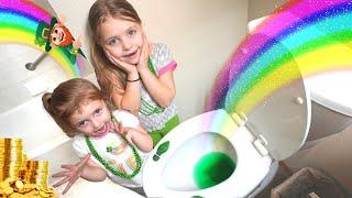 Kin Tin and RoRo CAUGHT A LEPRECHAUN!!  St. Patrick's Day Family Games!