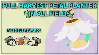 I Crafted Petal Planter! Full Harvest Petal Planter Reward In All Fields! - Bee Swarm Simulator