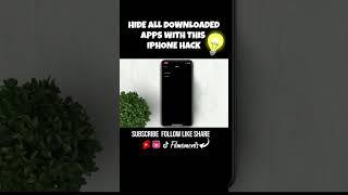 iPhone Hack: Hide all Downloaded Apps in under a minute #filmoments #iphonetutorials #shorts #ios16