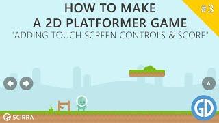 3. How To Make A 2D Platformer Game (Adding Touch Screen Controls & Score) Construct 2 Tutorial