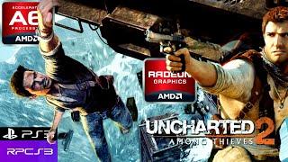 Uncharted 2 Among Thieves RPCS3 Emulator (AMD A6, Radeon R4 Graphics) Low End PC (512MB)