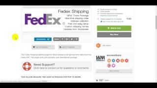 Fedex shipping method for WooCommerce