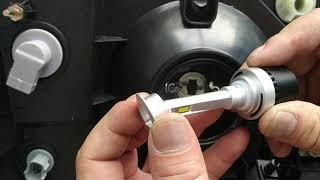 Fan Car LED Headlight Bulb H1 Installation Manual Video