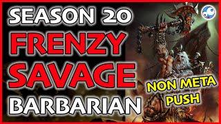 Diablo 3 Frenzy Savage Barbarian - Off META Push Guide Season 20 (Patch 2.6.8)