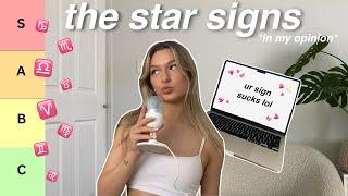 ranking the star signs ( and being brutally honest about it )