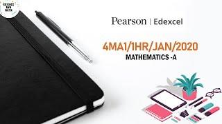 4MA1/1HR | Edexcel International GCSE Mathematics A | 2020 JANUARY | MathsTV | Science And Math