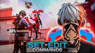 Best SetEdit Commands for OB46 Update Get 99% Headshot Rate | Free Fire Headshots Settings