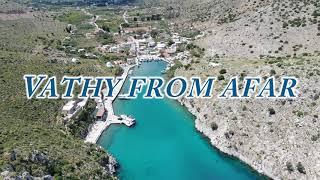 Vathy from afar on the island of Kalymnos in Greece