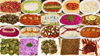  24 ÇEŞİT MEZE TARİFİBİRBİRİNDEN LEZZETLİ VE KOLAY MEZE TARİFLERİ -Salata Tarifi- Çiçekintarifleri