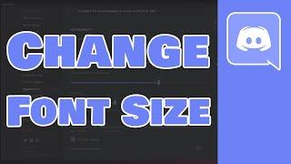 How to change font size on discord