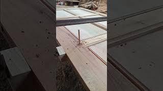 hammering bamboo nails #shorts #fyp #virals #tricks #trending #bamboo