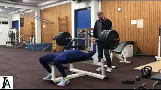 Neeraj Chopra's weight training and javelin throw workouts at Germany