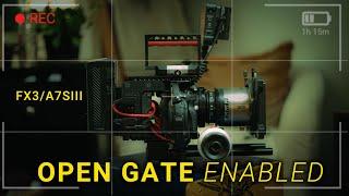 The FX3 Now Has Open Gate | FX3 & A7SIII