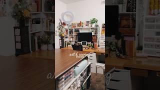 mini tour of my art and sewing room #artstudio #sewingroom