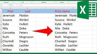 How to merge two columns in Excel without losing data