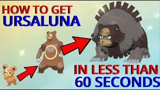 How To Get URSALUNA In POKEMON LEGENDS ARCEUS In LESS Than 60 Seconds