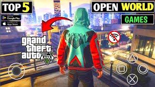 Top 5 Best Open World Games For Android 2024 | Best Open World Mobile Games|#gta