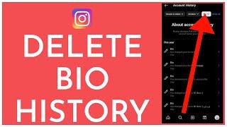 How To Delete Account Bio History On Instagram (2024)