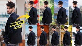 How to change background in one click ||photo background change || Realistic background change