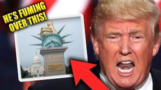 White House FLIPS OUT At Massive Anti-Trump Statue