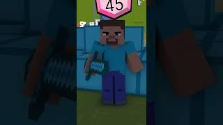 Brawl Stars but Use 0% Brain  #Minecraft #Brawlstars #Steve #alex