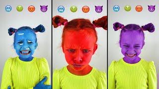 Color Emoji Challenge | #Shorts Cartoon Face by Anna Kova