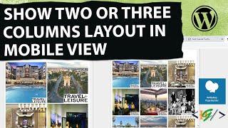 How to Display Media and Masonry Grid in two or three columns in Mobile in WPBakery Page Builder