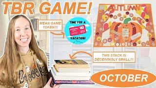 My TBR Game Was Out To Get Me This Month!!! | October TBR Game | Books Galore! 