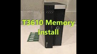 How to replace/install Memory/Ram in to a Precision T3610 Workstation