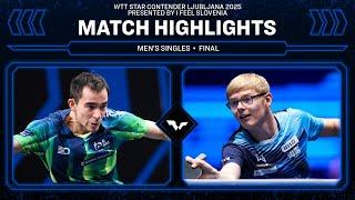 Hugo Calderano vs Felix Lebrun | MS Final | #WTTLjubljana 2025