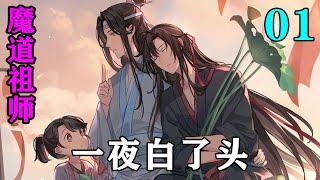 《魔道祖师》之一夜白了头01集  “叔父的意思是忘机斩杀了身无孽债的天生灵物，故而身中诅咒，可有解，如何解？”#忘羡#魔道祖师#蓝忘机#魏无羡