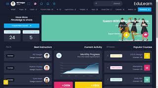 Education Dashboard Bootstrap 5 Admin Template with RTL Dark Theme