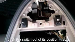 Xsara Picasso - power window switch bulb replacement