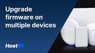 UniFi - How to downgrade/upgrade firmware on multiple devices in a UniFi site