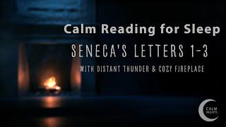 Seneca's Letters 1-3: Calm Reading with Distant Thunder & Cozy Fireplace