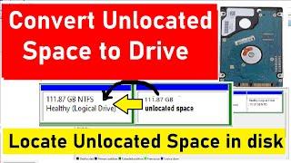 How to Use Unallocated Drive Space in Windows | How to Allocate Unallocated Space on Hard Disk