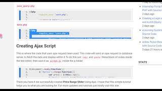 Creating Price Range Slider Filter using PHP and Ajax Tutorial Demo