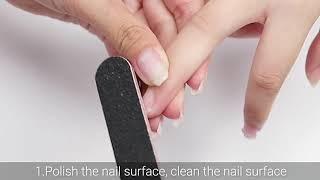 How to Apply PolyGel Nail simply | Limegirl Poly Nail Gel