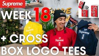 SUPREME CROSS BOX LOGO TEES UNBOXING and WEEK 18 FW20 DROPLIST: The Finale!  Swarovski Zippo