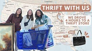 Road Trip to my FAVORITE Thrift Store | Thrift With Me | Thrift Haul Try On | Goodwill Thrift Haul