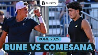 Holger Rune vs Francisco Comesana EPIC Match Highlights | Rome 2025
