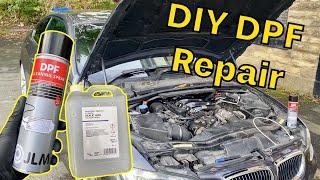 BMW E90 Clogged DPF Cleaning DIY. E92 335d Blocked DPF Easy Repair (JLM DPF Cleaner + Oxalic Acid)