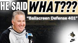 Coach Painter STUNS Reporters on Purdue Ballscreen Coverage