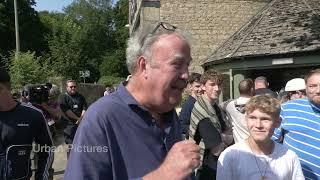 UK: Punters queue for hours as Jeremy Clarkson opens his new pub in Oxfordshire